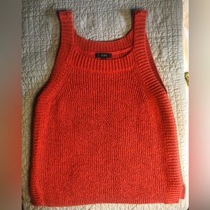 J Crew Burnt Orange sweater tank M